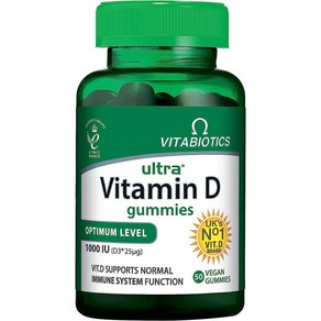 Vitabiotics Ulta Vitamin D 비타바이오틱스 울트라 비타민D 1000IU 50구미, 50정, 1개