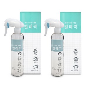 벌레싹 300ml 천연 살충제 벅스존 벼룩 진드기 베드버그 파리 화상벌레 대용량 안전한 해충제거제, 2개