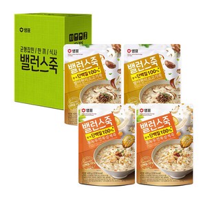 샘표 밸런스 발아현미 소고기죽 420g x 2p + 통녹두 전복 삼계죽 420g x 2p, 5세트, 5세트