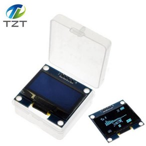 OLED 디스플레이 모듈 1.3 IIC SPI 통신 아두이노 DIY 키트 인치 화이트 컬러 128x64, blue with box