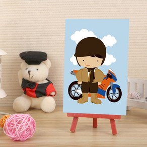 DIY명화그리기 세트 그림 색칠 유화 취미 미니, A24-스쿠터여행, 1개