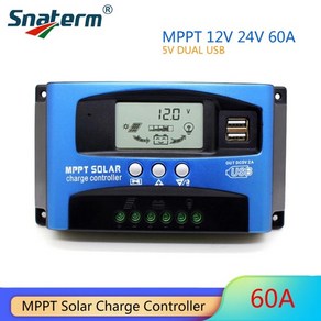 솔라컨트롤러 태양광발전기 컨트롤러 mppt 30a 40a 50a 60a 100a 태양열, 12v 24vauto, 1개