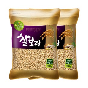 현대농산 국산 찰보리 1.6kg (800gx2봉), 800g, 2개