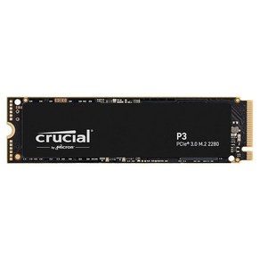 Cucial P3 1TB PCIe Gen3 3D NAND NVMe M2 SSD 최대 3500MBs CT1000P3SSD8, 없음, X-16)4) P3 - SSD - 500GB