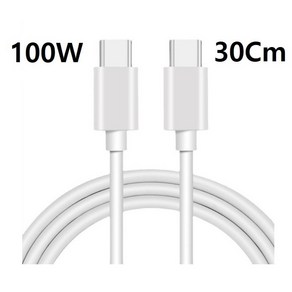 C타입 to C타입 100W PD 초충전/데이터 C to C -벌크, 1개, 30cm