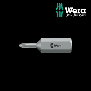 WERA 베라 수공구 851/1 J 십자 비트 낱개 PH00 x 25mm (135040), 1개