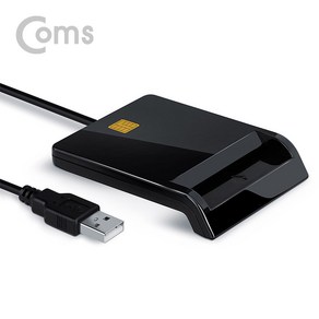 Manhattan [IC522] Coms Manhattan USB 2.0 스마트 카드(IC카드) 리더기, 상세페이지 참조, 1개