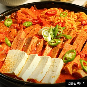 스팸김치찌개 국내산 캠핑음식 밀키트 백년찬방, 350g, 2개