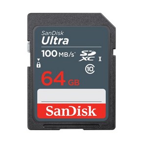 Sandisk 샌디스크 SDxc Ulta 64G SDSDUNR 100MB/s, 1개