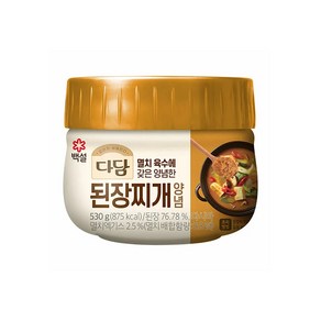 CJ제일제당 백설 다담 된장찌개양념 530g 4개