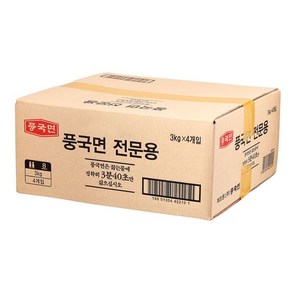 풍국치자소면 3KG(주)풍국면 BOX(4), 3kg, 4개