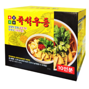 우불식당 즉석우동 221.5GX10 포장마차 가락우동 코스트코 봉지면 대용량, 221.5g, 1개