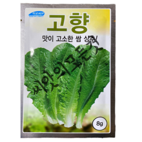 고향 상추 씨앗 8g 맛이 고소한 쌈 1등청상추종자 농우바이오 빠른배송, 1개