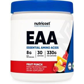 뉴트리코스트 EAA 이에이에이 BCAA 함유 330g 필수 아미노산 보충제 후르츠펀치, 1개