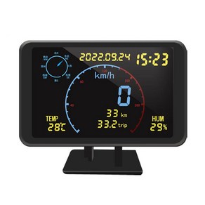 디지털 GPS 속도계 주행 거리계 4 7 인치 LCD 디스플레이 HUD 디스플레이 과속 경보 5 24V 차량 헤드업 디스플레이