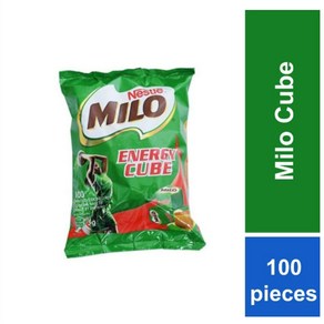 말레이시아 네슬레 밀로큐브 마일로 큐 Milo Cube 100pcs NESTLE milocube, 500g, 1개