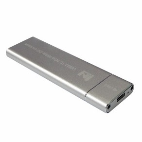 [IN NETWORK] 외장SSD 케이스 IN-SSDM2A [M.2 NVMe SSD 케이스/USB3.1 Gen2] [실버], 1개