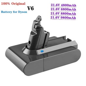 진공 청소기용 리튬 이온 배터리 V6 배터리 DC58 DC59 DC61 DC62 SV09 SV07 SV03 SV04 SV06 SV05 216V 9800mAh 신제품, 2.chage 1pcs, 1개