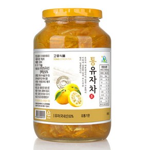 (고흥식품) 화학 첨가물이 없는 100% 통 유자차, 1kg, 1개입, 1개, 1kg