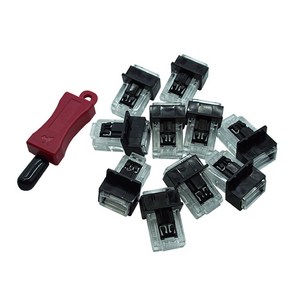 RJ45 랜포트 잠금장치 더미플러그 LS-LKSR-BK, 1개