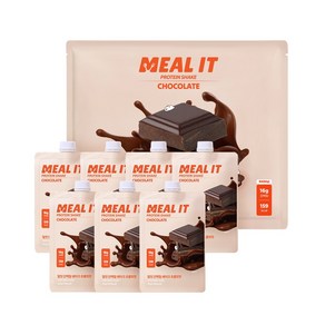 밀잇 식단관리 포켓형 단백질 쉐이크 초코맛, 1세트, 280g