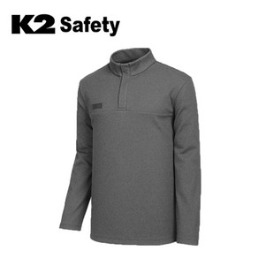 K2 Safety TS-F4201 동계 티셔츠 기모 긴팔 작업복 근무복 워크웨어