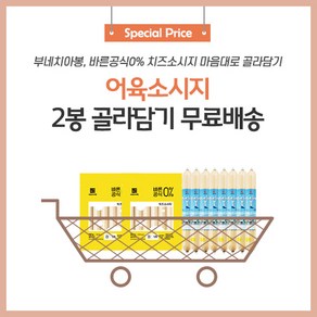 새로미어묵 어육으로 만든 간식 치즈소시지, 바른공식0%치즈소시지 2세트, 2개