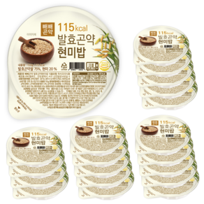 100g당 77kcal 빼빼곤약 발효곤약현미밥 150g x 20팩, 20개
