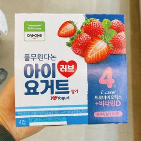 풀무원 다논 아이러브 요거트 딸기 80g x 4개입