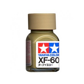 (80360) 타미야 에나멜 도료 XF-60 다크 옐로우 무광 10ml, 1개