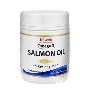 하이웰 뉴질랜드 연어오일 오메가3 Hi Well Salmon Oil Omega3, 1개, 200정