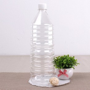 생수병 원형 1.5L 1개 (약 지름 9.1cm x 높이 30.2cm x 마개 2.8cm), C3-생수원형 1.5L-1개, 1500ml