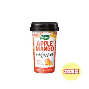 푸르밀 푸르티 애플망고티 컵 190ml 20개입/컵음료/무료배송, 20개