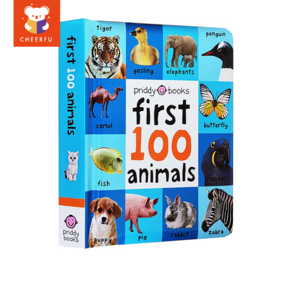 Fist 100 Wods/Animals/Tucks/Numbes/Colos 영어 단어 그림 보드 북 교육적 유아 그림 동화책 아이들 영어책, fist 100 animals