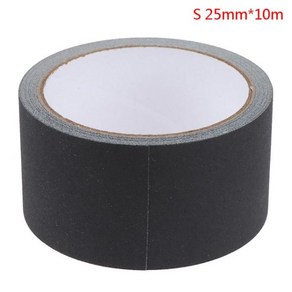 10m Gaffe Tape Duty 비 반사 매트 블랙 그립 사진 책 수리 촬영 배경 무대 케이블 접착 테이프, 25mmx10m, 1개