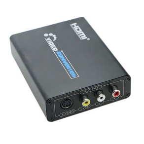 HDMI to Composite 3RCA AV S-Video R/L 오디오 비디오 컨버터 변환기어댑터 지원 PC Xbox PS3 TVRCA/S-Video 케이블 720P/1080P, 1개