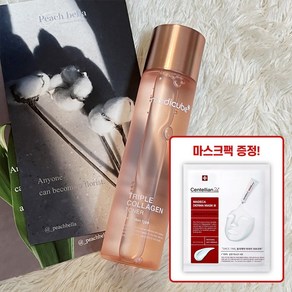 medicube 메디큐브 트리플 collagen 콜라겐 토너 4.0 리뉴얼 탱글광채 물광 미백 수분장벽 속건조 케어 140ml + 마스크팩 증정, 1개