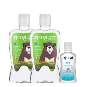 가그린 어린이용 구강세정제 사과향 (+100ml 증정), 2개, 380ml