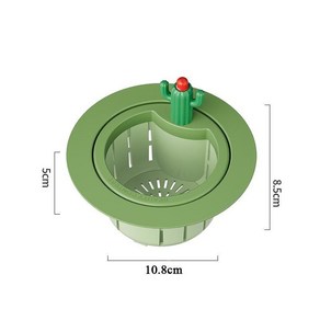 굿즈컴바인 스토어 원터치 음식물 거름망, G. 그린 대형 1개(0.23kg)