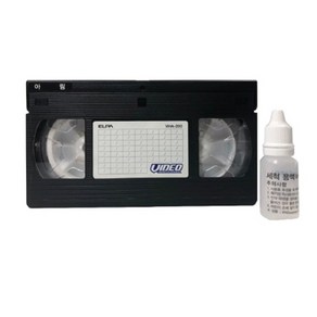 비디오 크리닝테이프 습식 액포함 크리너테이프 청소테이프 vhs 클리닝 테프 vt 16mm tape 녹화기 세척테이프 옛날 영화 드라마 가요무대 유치원 만화 오락 녹화테이프, 1개, 비디오습식크리너-액포함