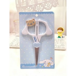 산리오가위 쿠로미가위 멜로디가위 얼굴모양손잡이가위, 1개, Cinnamooll