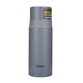 써모스 진공 스테인리스 스틸 스트레이트 휴대용 보온텀블러 FFM-351, 그레이, 350ml, 1개