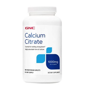 GNC 지엔씨 구연산칼슘 1000 MG 180정, 1개