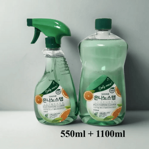 은나노스텝 다용도 세정제 시즌3, 550mL 1개 + 리필 1100mL 1개, 1개