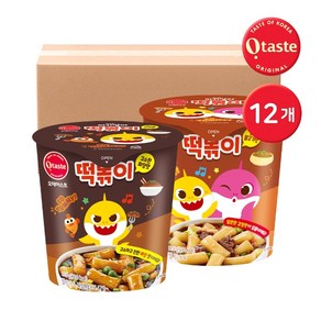 기타 농심태경 핑크퐁 아기상어 떡볶이 / 짜장맛 6개 + 궁중불고기맛, 단품