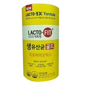 [브랜드정품] 종근당 락토핏 생유산균 골드 1개 영양제, 100g