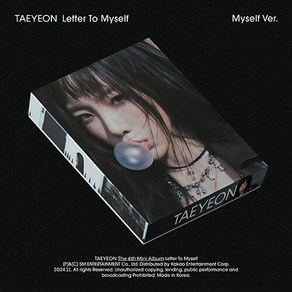 [TAEYEON] 태연 미니 6집 Lette To Myself (Myself Ve.) / 커버+인화사진30종+QR카드+가사카드+포토카드 / CD아님