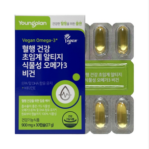 영진약품 임산부오메가3 LDL HDL 좋은 콜레스테롤 에좋은 약1개월분 영양제 음식, 초임계알티지 식물성오메가3 1개월분, 1개, 30정