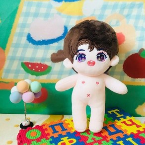 아이돌인형 무속성인형 20cm 봉제 옷 모자 몸체 의상 솜인형