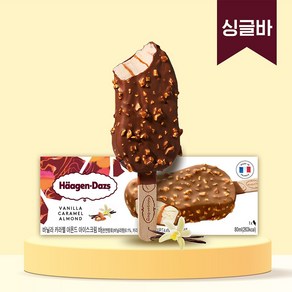 하겐다즈 아이스크림 스틱바 바닐라카라멜아몬드, 6개, 80ml